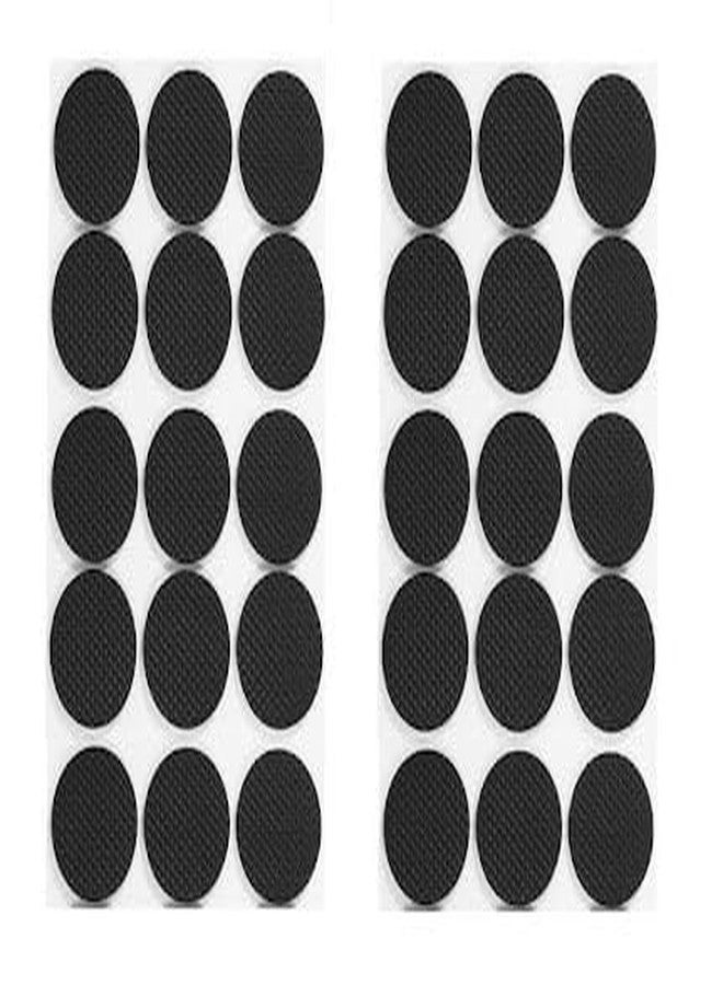 Marve 32 Pcs Furniture Pads Kit || Round Rubber Floor Protector Non Slip Furniture Pads Sofa Bed, Dining Table, Dining Chairs Balance Pad Noise Insulation Pad, Black, 2 CM - Image 2